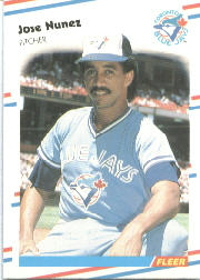 1988 Fleer Baseball Cards      122     Jose Nunez